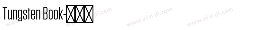 Tungsten Book字体转换 Tungsten Book字体转换